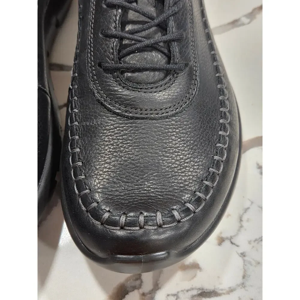 Ecco Cross X Black Casual Pebbled Leather Size 9.5 US, 43 EU Men's - Picture 5 of 9